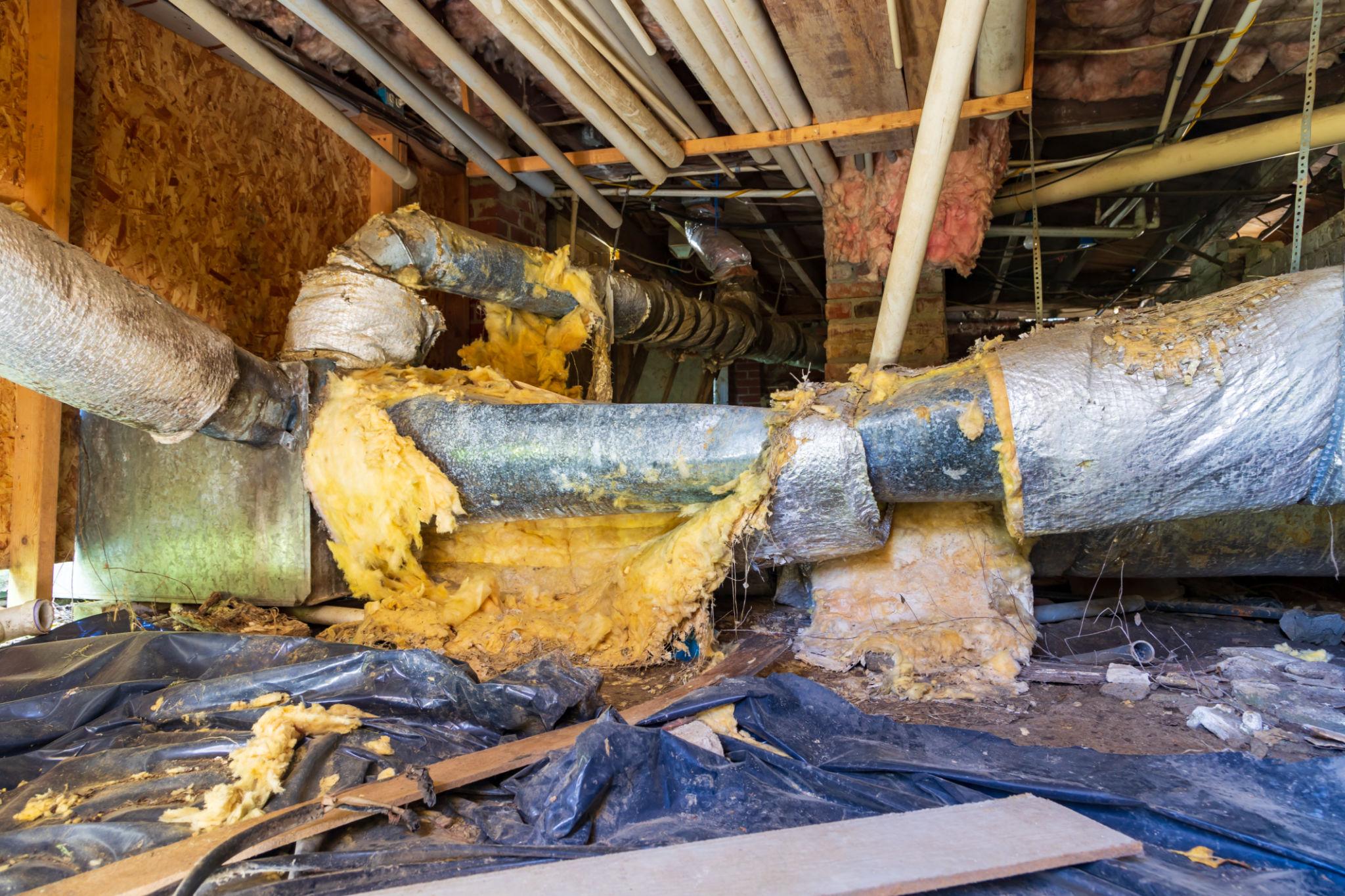 Travaux de rénovation ventilation — conduits existants à remplacer